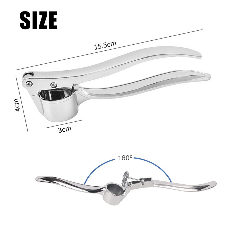Professional Kitchen Garlic Press/Mincer/Crusher UK, Peeler Squeezer Heavy Duty Garlic