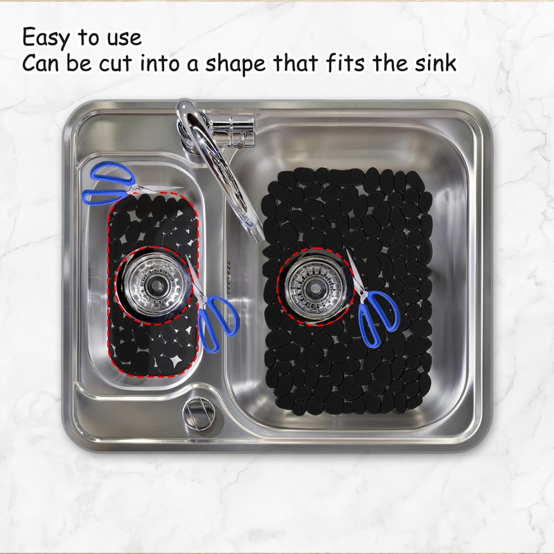 Echehi 2 Pack Sink Protector Mat, 40 x 30 cm