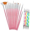 Nail Brushes Designer Set,Nail Art Tool with 19pcs Nail Painting