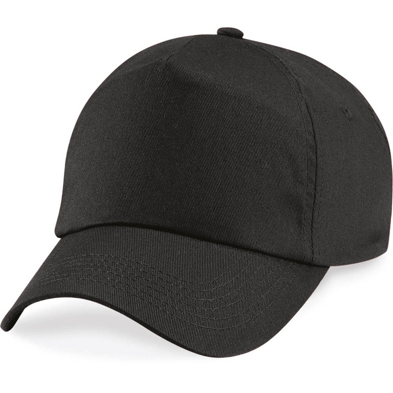 Beechfield Junior original 5 panel cap Black