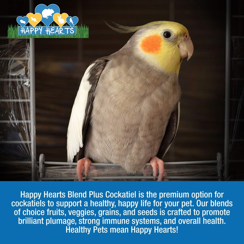 Happy Hearts Total Blend Plus Cockatiel Food (5 Pounds)