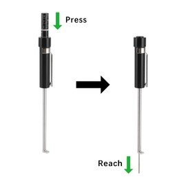 Brake Pads Caliper, Brake Pad Thickness, Time-Saving Tester Gauge with Scaleor Automotive Measurement, Car Brake Pad Detection Pen, Vehicle Brake Pad Thickness Gauge for Brake Pads