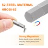 sourcing map 10pcs H6.0 Hex Screwdriver Bit 1/4" Hex Shank