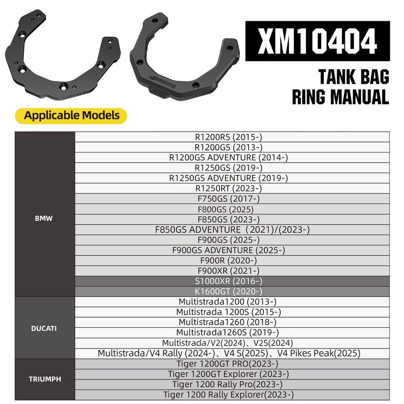 Motorcycle Tank Bag Adapter Base with Strong Magnetic-XM10404