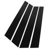 4pcs Window Pillar Post Trim Anti Scratch Glossy Black B