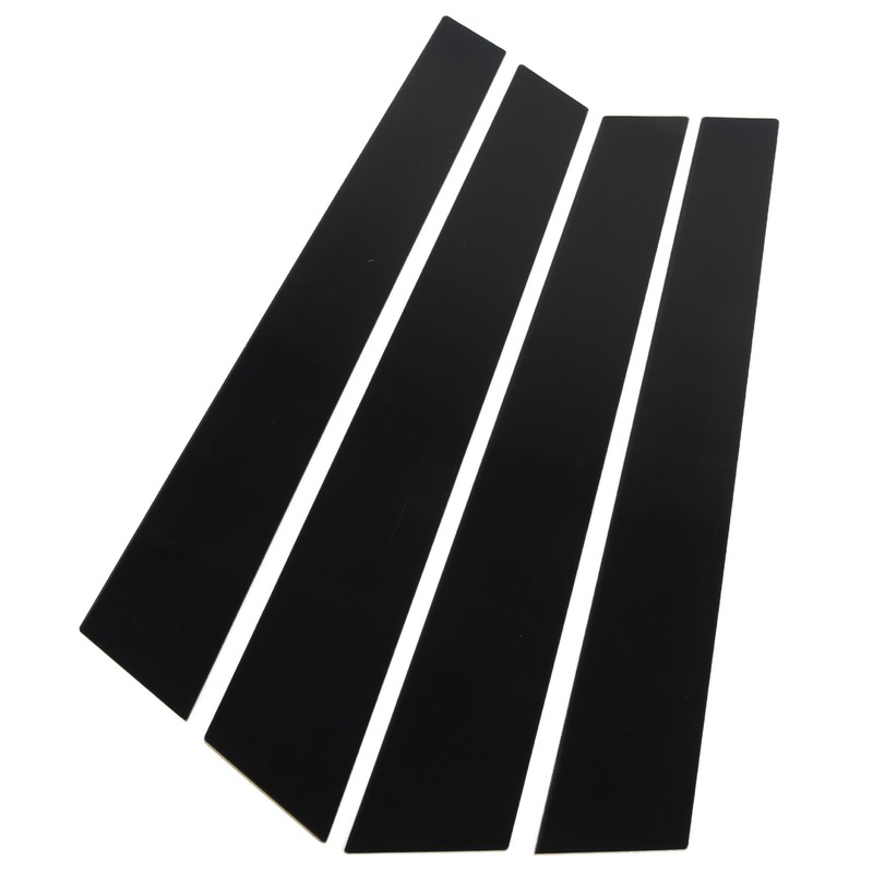 4pcs Window Pillar Post Trim Anti Scratch Glossy Black B