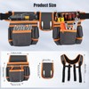 Tool Belt, Magnetic Tool Pouch with Suspenders, Professional Multi Pockets