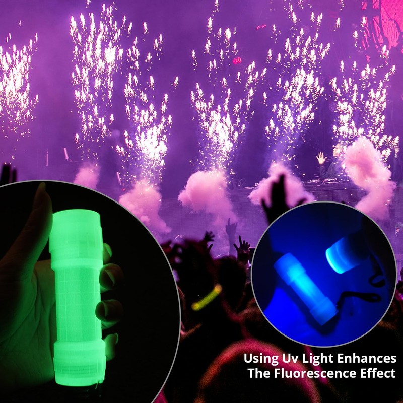 KunHe 20 Pack Glow in Dark Flashlights Mini Flashlight for