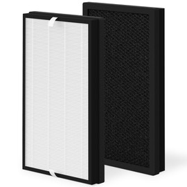 C500FL True HEPA Replacement Filter Compatible with Homedics AP-C500 AP-C550 Smart Air Purifier, 3-In-1 Filter, Efficiency Activated Carbon, AP-C500FL, 2-Pack
