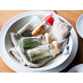Spice Bottle, Spice-39 1.4 fl oz (39.5 ml) - Set of 10 (6 Holes, Clear)