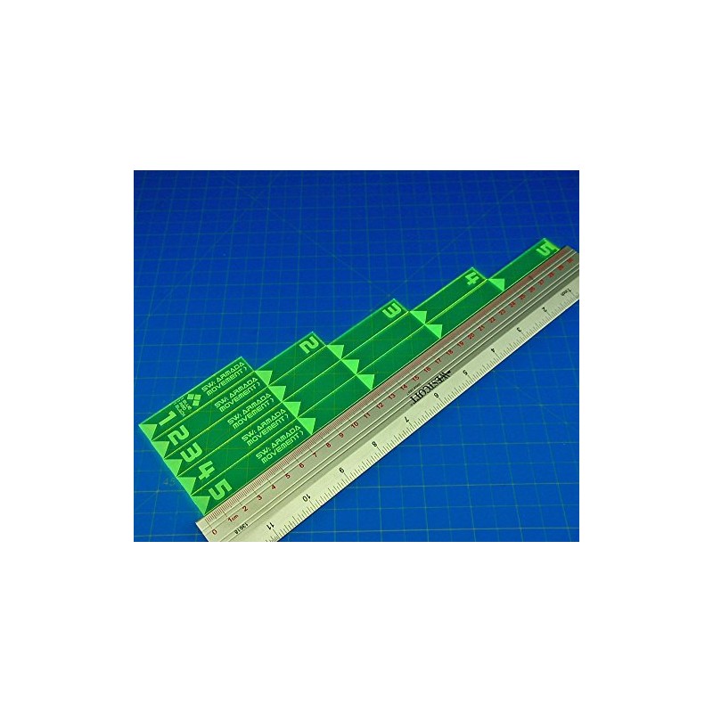 LITKO SW: Armada Multi Range Movement Ruler Set, Fluorescent Green