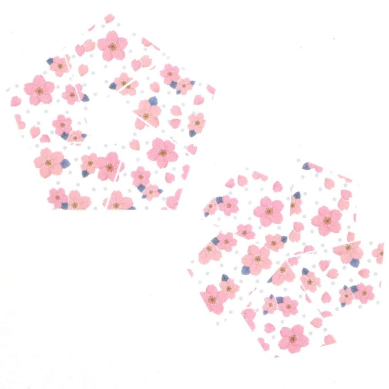 Sunstar Bungu S2817349 Fusen Passing Prayers Series, Pentagonal Fusen, Sakura,