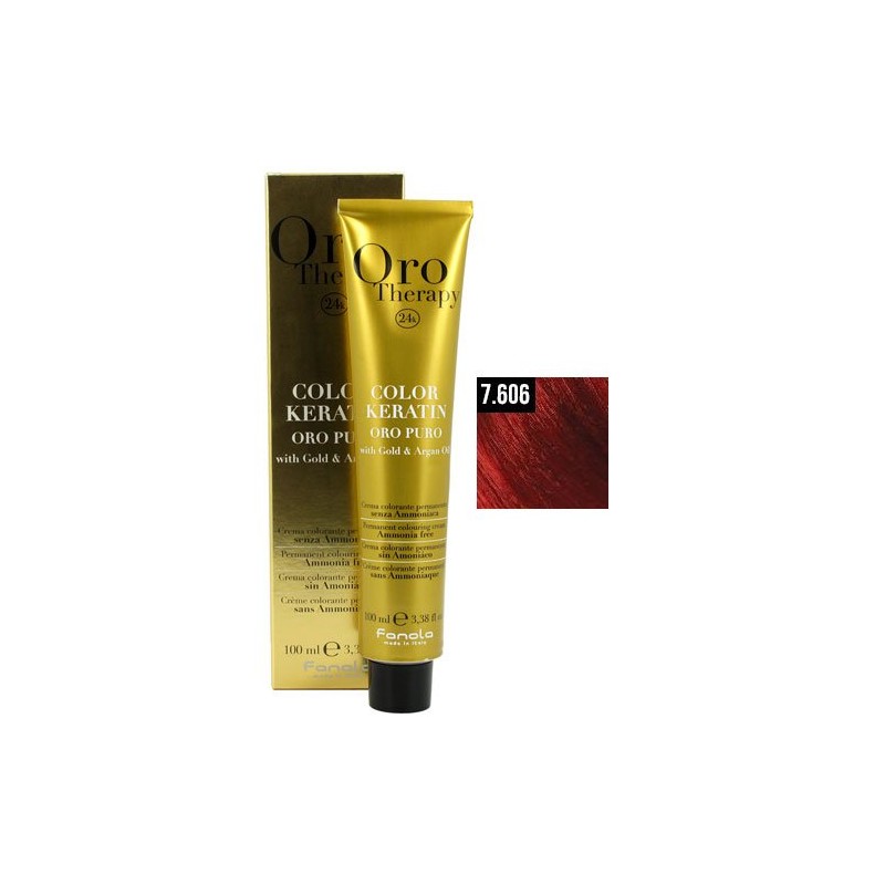 Fanola Oro Therapy Color Keratin 7.606 100ml