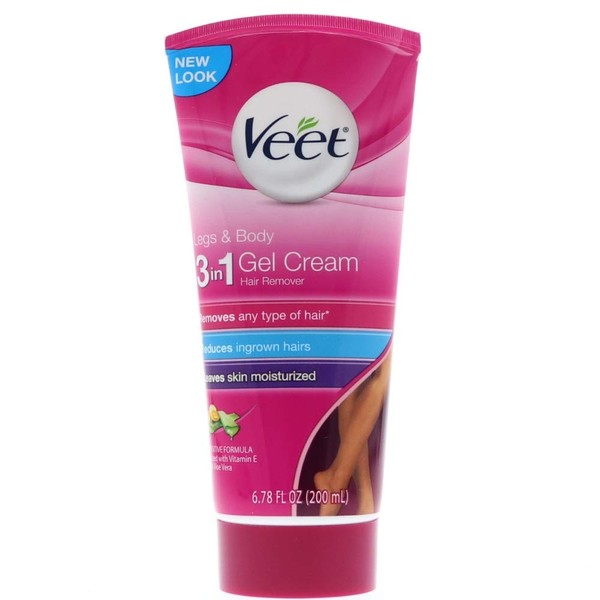 Veet Botanic Inspirations Gel Cream, 6.78 oz., for Legs & Body (Pack of 12)