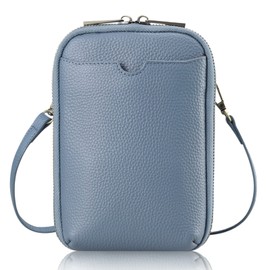 K I T A T U Smartphone Pouch, Women's, Shoulder Bag, Smartphone Pochette, Mobile Pouch, Wallet Shoulder, Genuine Leather, Adjustable Length, Detachable Key Ring, Crossbody Hanging, Vertical, Stylish,