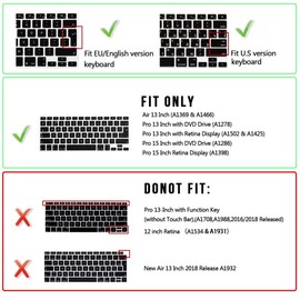 WYGCH Serato Scratch Live Shortcuts Hot Keys Silicone Keyboard Cover Skin for MacBook Pro 13" 15" 17" (with or w/Out Retina Display) for iMac and Air 13",USA and European Version