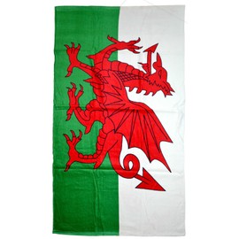 [Welsh Flag Towel] NEW CYMRU WALES WELSH DRAGON BEACH BATHROOM SOUVENIR GIFT TOWEL 87x150cm