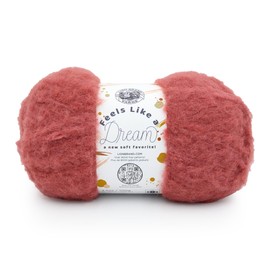 Lion Brand Yarn Feels Like A Dream, Soft Yarn for Knitting and Crochet, Cinnabar, 1 Pack
