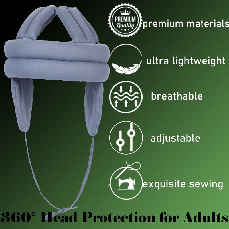 Thick Soft Elderly Protective Helmet, Special Needs Hat with Breathable,