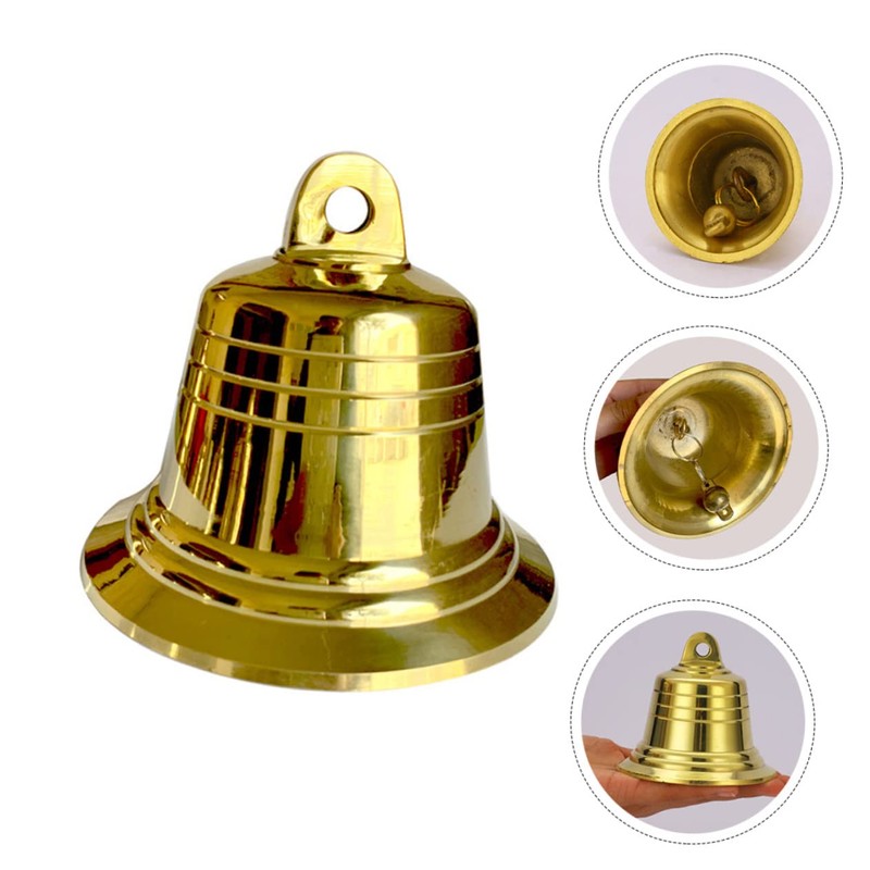 Levemolo Copper Bell Pendant Heavy Duty Metal Bell Excellent Resonance