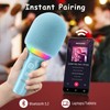 FIFINE Wireless Bluetooth Karaoke Microphone with Built-in Speaker, Portable Singing