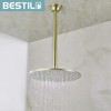BESTILL 12 Inch Ceiling Mount Rain Shower Head Arm and