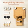 SMIRLY Charcuterie Board Set - Large Bamboo Cheese Board for