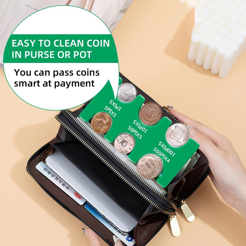 Japanese Yen Coin Holder Hard Case Organizer and Storage for