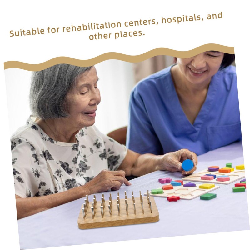 Healeved Healeved Pegboard for Finger Dexterity Training Hand Rehabilitation Board