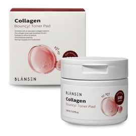 blancen Skin texture refinement, dead skin cell management, Blanccen collagen toner pad, 100 sheets, elasticity skin essence, soothing pack / 피부결 정돈 각질 관리 블랑센 콜라겐 토너 패드 100매 탄력 스킨 에센스 진정팩