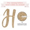 Pre-Strung Happy Enagment Banner - NO DIY - Gold Glitter