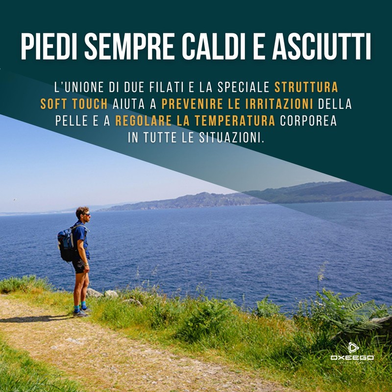 Oxeego Calze Trekking Termiche Antivesciche, Ossigenanti e Antibatteriche - Calzini