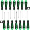 LOZAGU 14pcs Mini Hex Screwdriver Set, Metric(0.9mm-3mm) SAE(0.035"-1/8) Hex Allen