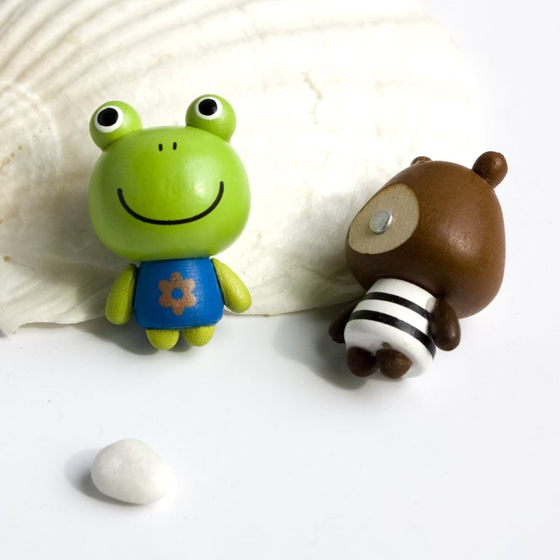 [Frog & Pig] - Refrigerator Magnets / Animal Magnets