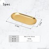 AngeliqueShop Jewelry Accessory Tray, Gold, 2 Sizes Optional, Oval Payment