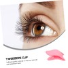 NOLITOY Ergonomic Eyelash Applicator Tweezers 5pcs False Lashes Clamp for