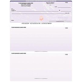 ABC Computer Checks Compatible w/QuickBooks, Checks on Top, Marble Blue (500 Sheets)