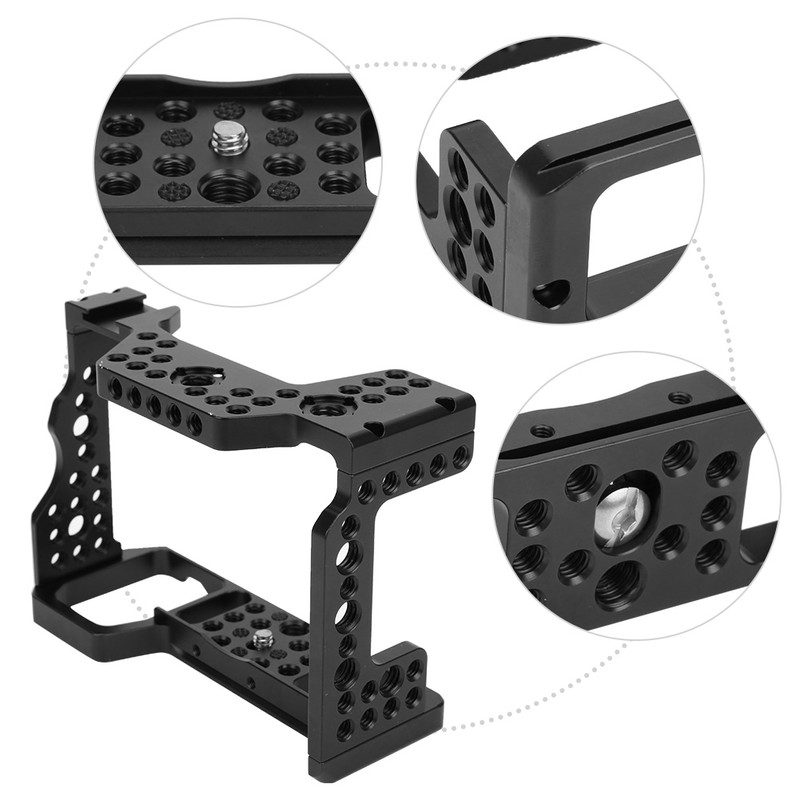 Portable Aluminum Alloy DSLR Camera Cage Rig for Sony A7RⅢ/A9/A7Ⅲ