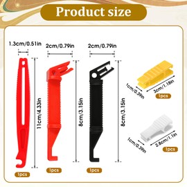 Fogcosy 5 Pcs Mini Fuse Puller - 4 Sizes Automotive Fuse Puller Tool, Plastic Car Fuses Extractor Automotive Tools for Car Motorcycle Truck Fuses Replacement