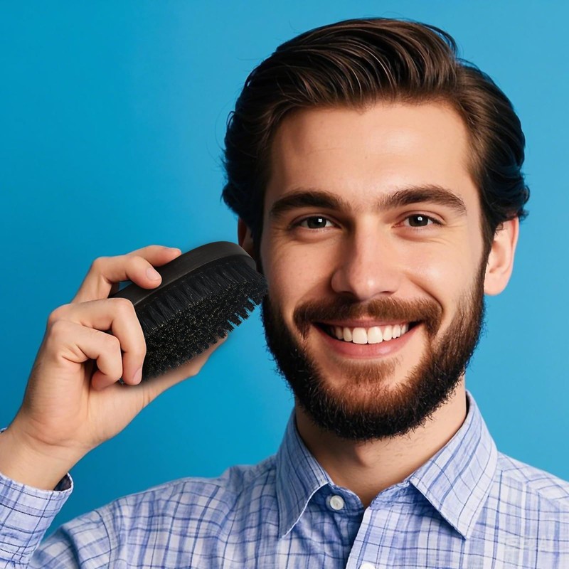 JASKFG Beard Brush For Men,beard comb,boar bristle hair brush,Perfect Beard