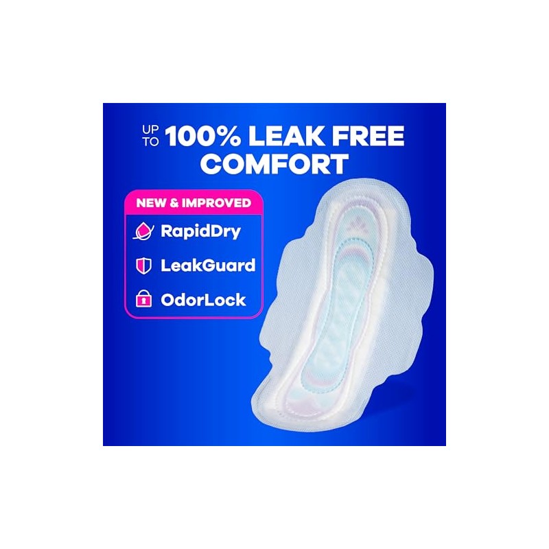 Always Ultra Thin Pads with Wings, Size 1, Regular, 46