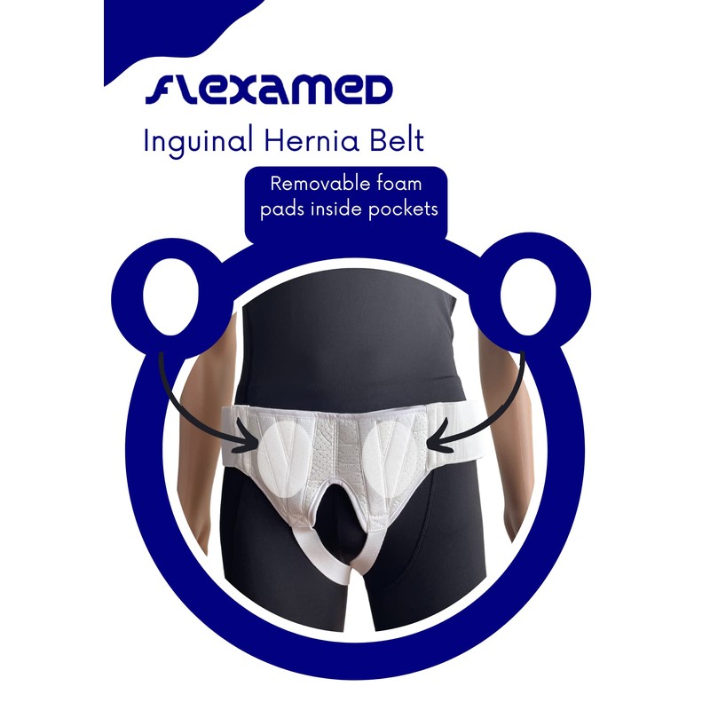 FlexaMed Double Inguinal Groin Hernia Truss - XL