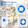 Wireless Doorbell 4 Receivers, Door Chime Kit 400M/1300ft Long Range,