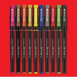 Set of 10 Classmate Octane Colour Burst Gel Pen