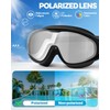Rantizon Polarized Swim Goggles, Anti UV & Fog Swimming Goggles