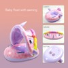 Inflatable Baby Swim Float Cartoon Shape Double Handle Inflatable Baby