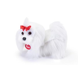 Trudi Maltese Lulù Birthday Plush Dog 23 x 22 x 9 cm Size S Classic Dogs Model 22345