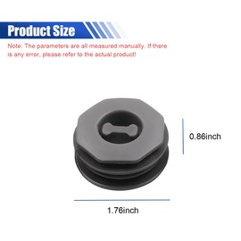 DUSCOKE 5PCS Car Carpet Fixing Clips - Double Layer Car Interior Floor Mat Safety Non-Slip Fasteners Clips - Twist-Lock Hook Fastening Accessories Foot Pad Buckle Set Universal for Most Cars (Grey)