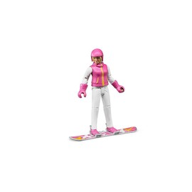 Bruder Snowboarder Woman with Accessories