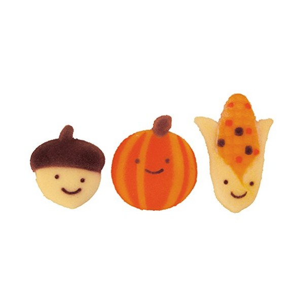 Autumn Friends Fall Thanksgiving Sugar Decorations Cookie Cupcake Cake 12 Count